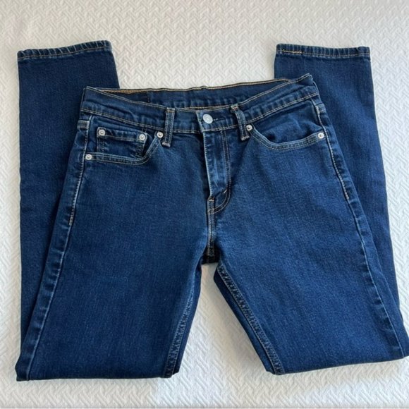MEN'S 511 Levi's Jeans - Size 30x30 - Dark Blue - Zipper Fly - Stretch - Picture 4 of 12